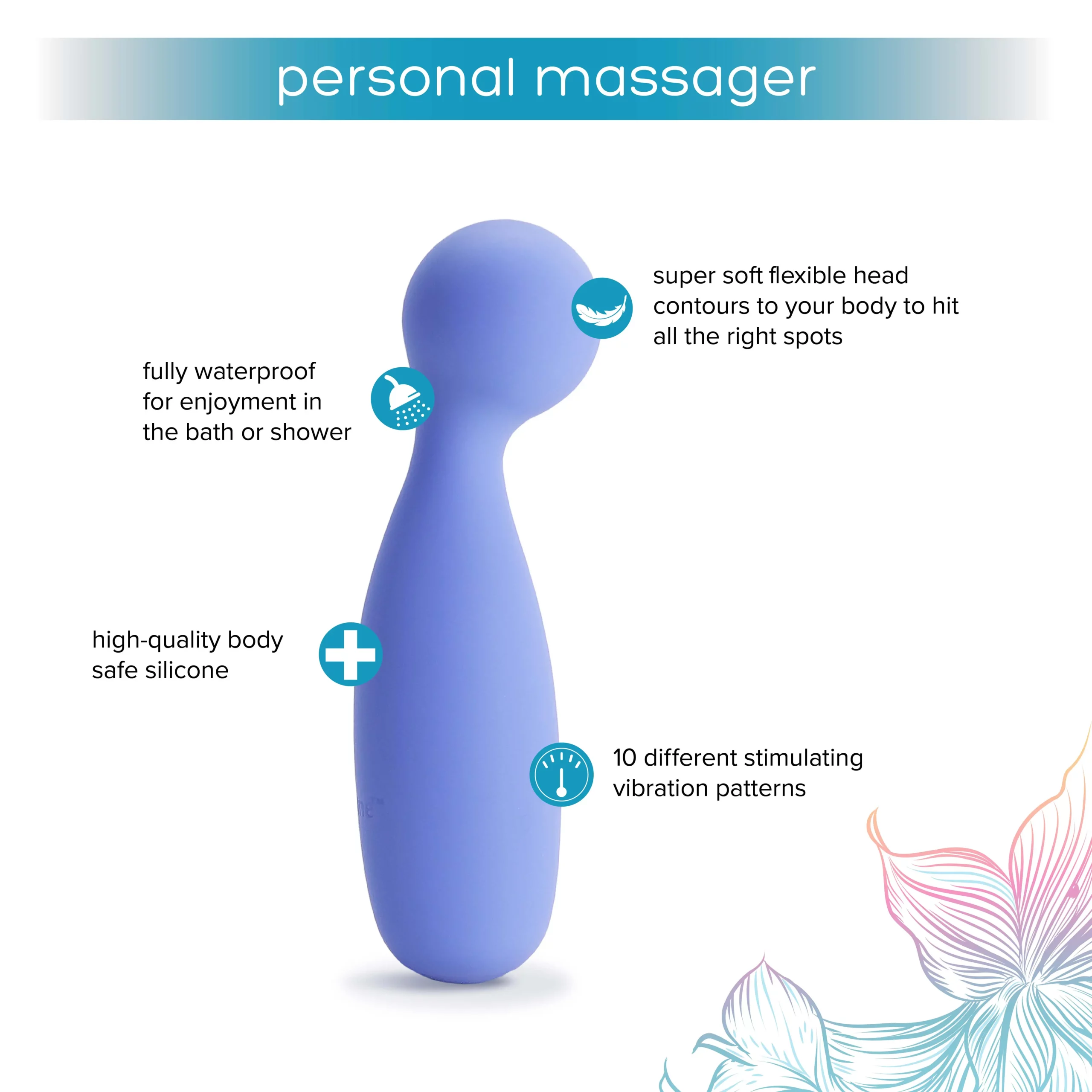 Personal Massager, 10 Vibration Settings